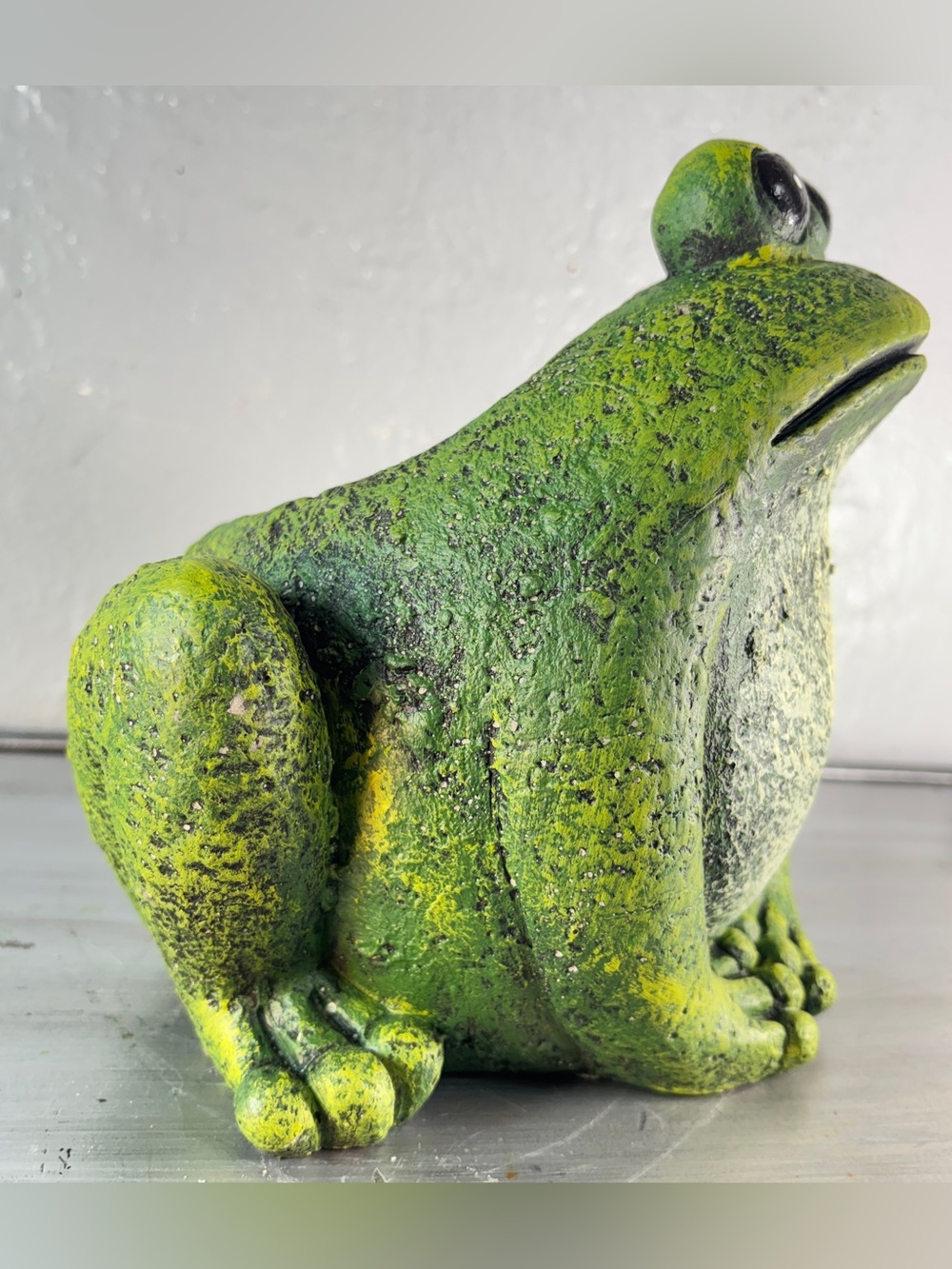 Big Booty RUDY Cement Frog Planter Medium Sized Heavy - Picture 11 of 14